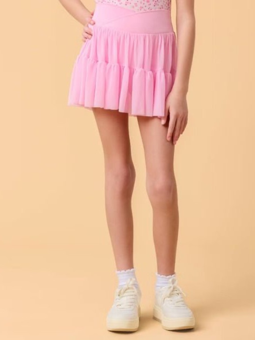 Blogilates Girls' Mommy & Me Ballerina Skort, M - Light Pink NWT
